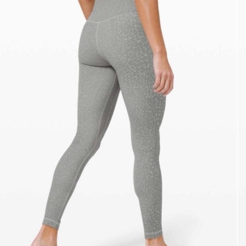 Lululemon Buttery Soft Grey Leopard Leggings